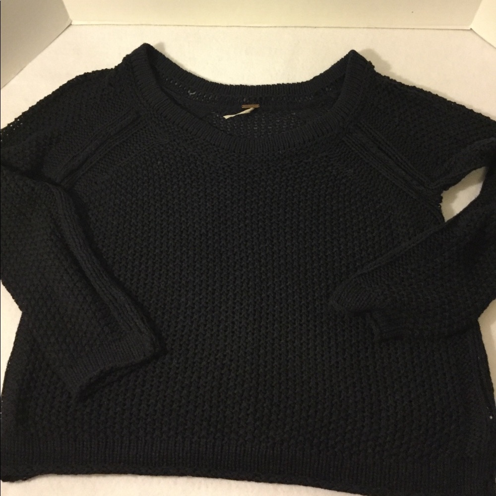 Wms Free People long sleeve crop sweater sz Medium